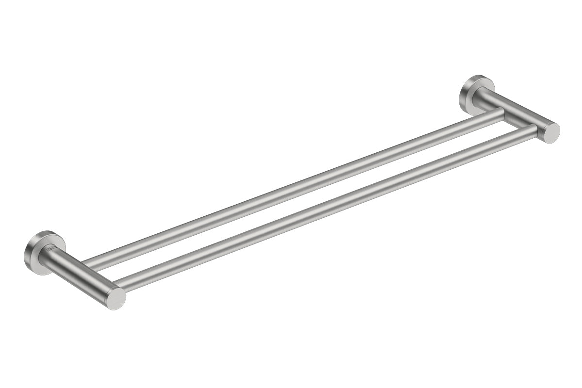4600 Series Double Towel Rail Brushed 650mm