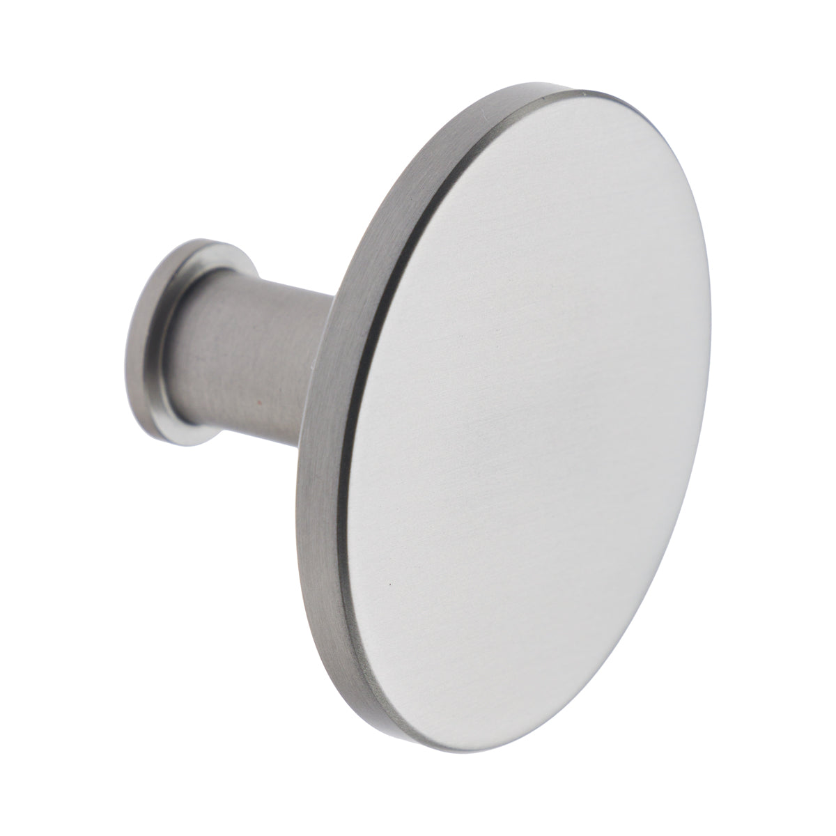 Flat Top Knob Stainless Steel 50x30mm