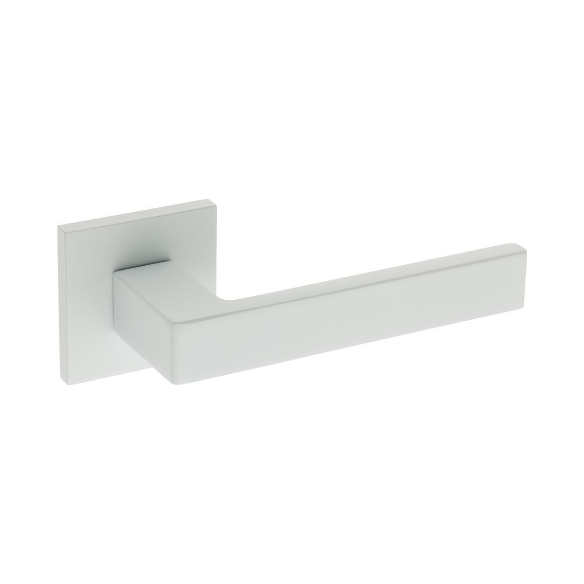 Zamak Lever Handle On Square Rose White