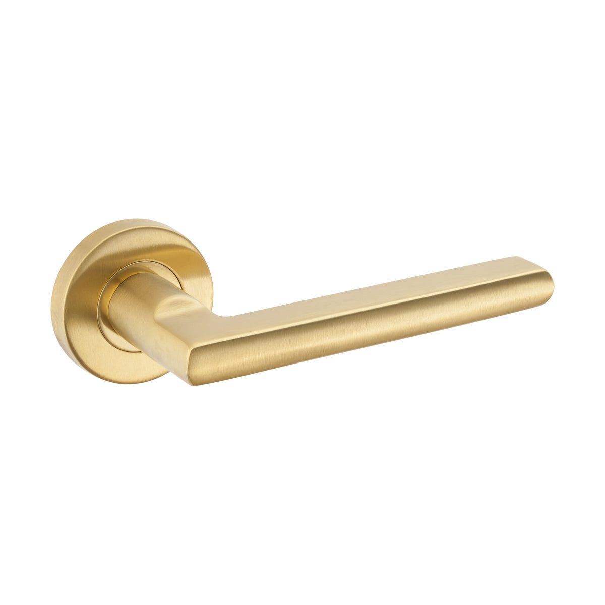 Pello Lever On Round Rose Brass Pvd