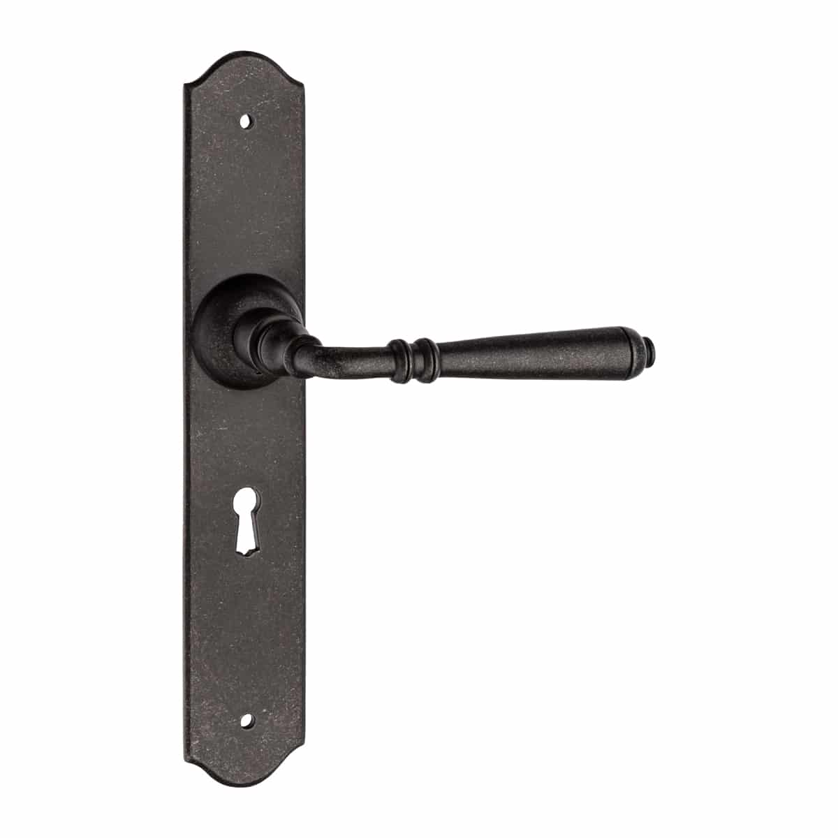 Lever Handle On Backplate Zinc Black