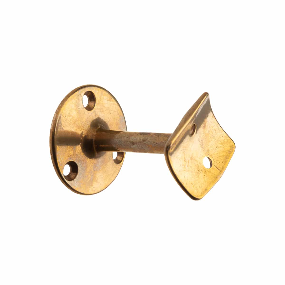 Straight Handrail Bracket Brass