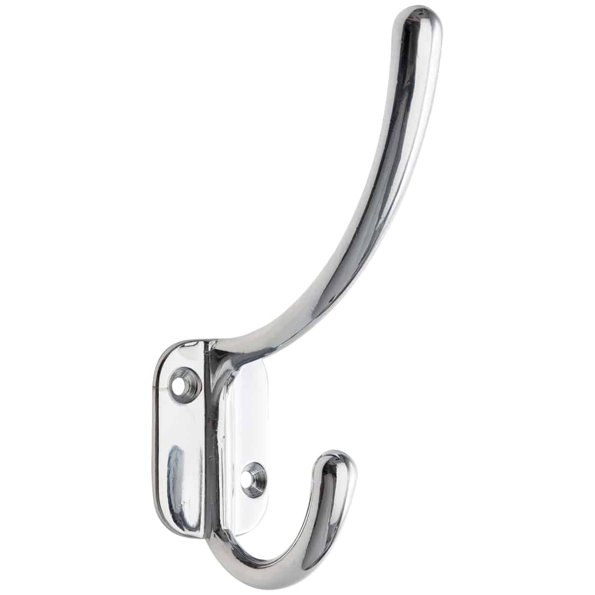 Traditional Front Fixing Hook Polished Chrome