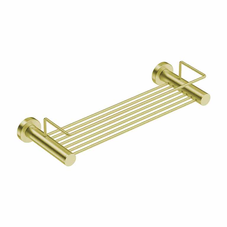 SHOWER RACK  BRUSHED CHAMPAGNE GOLD