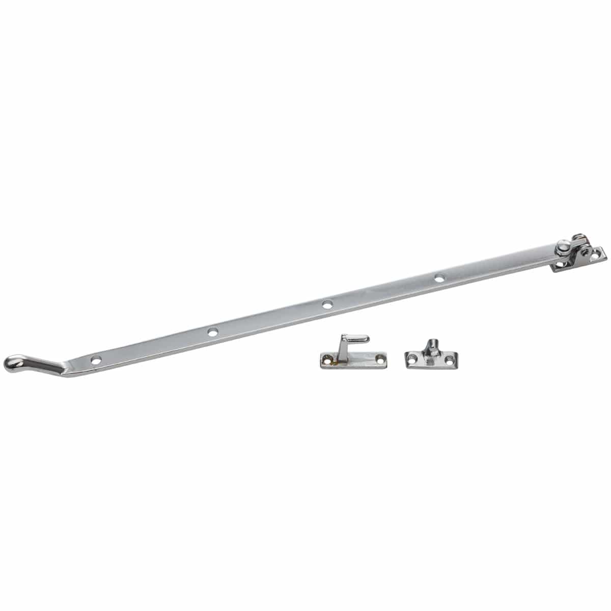 Combination Stay & Fastener Chrome 350mm
