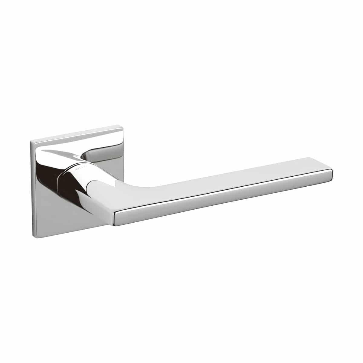 Lotus Lever Square Rose Polished Chrome