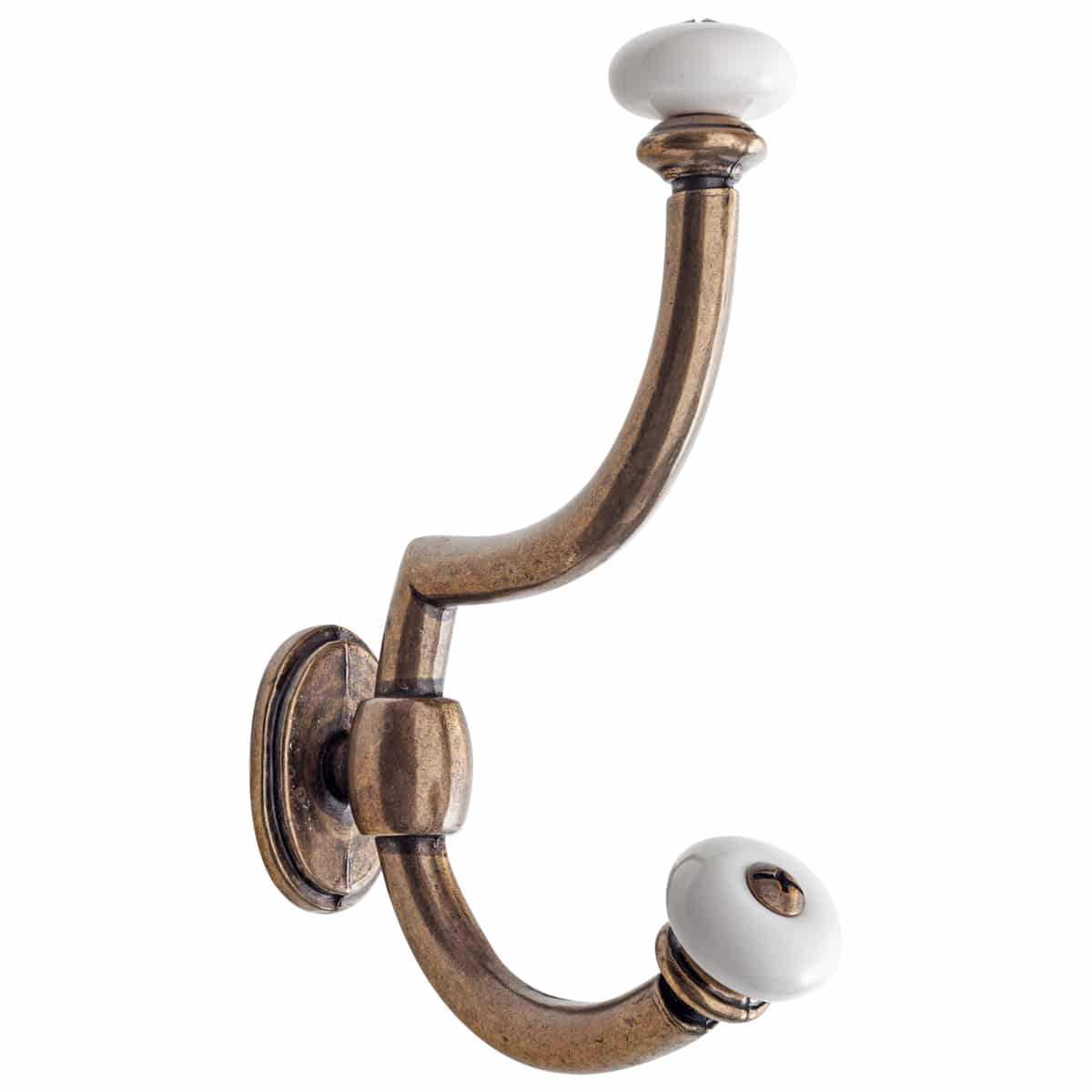 Traditional Rear Fixing Hook Antique Brass