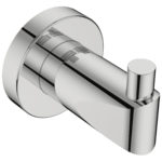 polished single robe hook