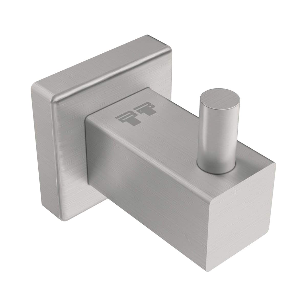 brushed steel robe hook