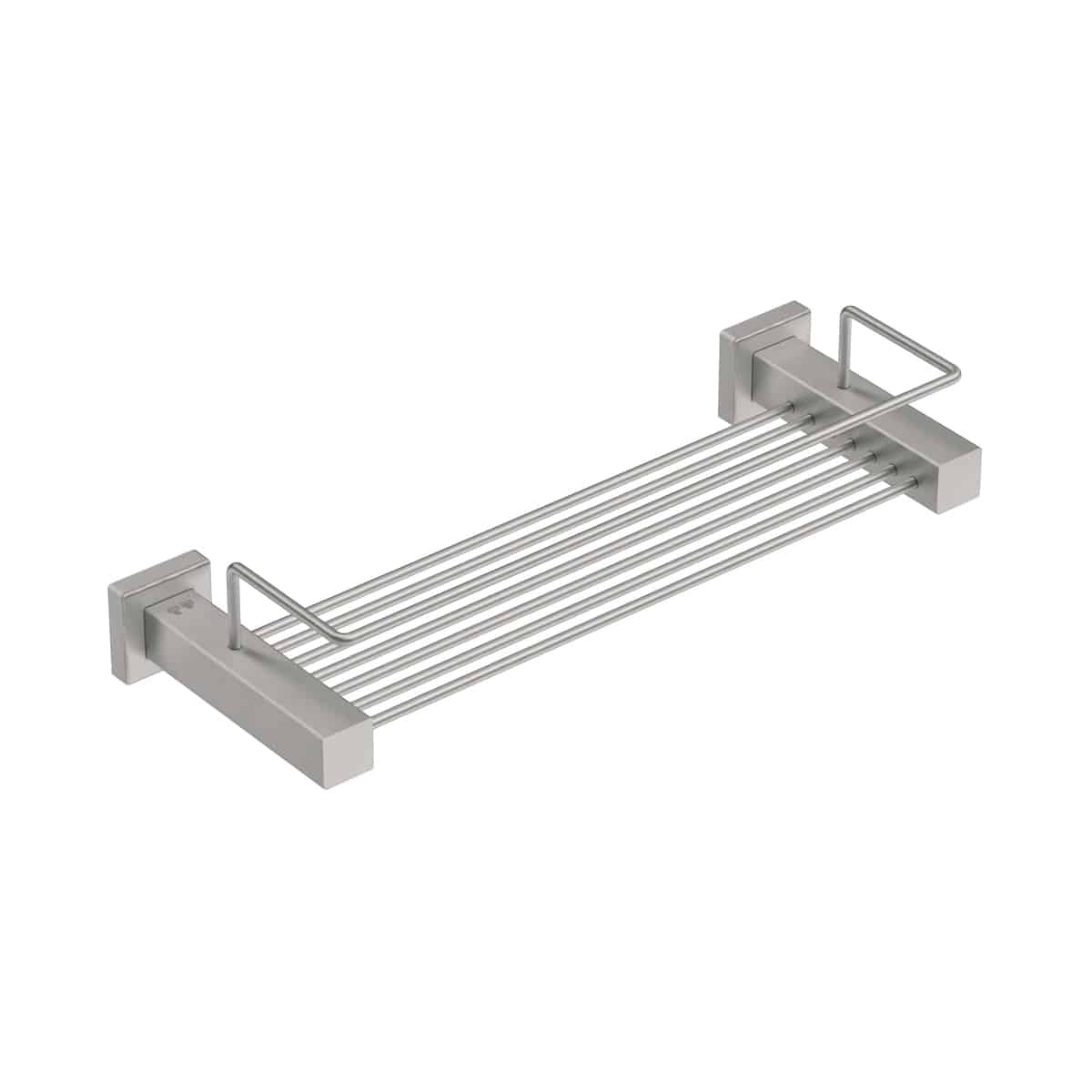 brushed stainless steel shower rack