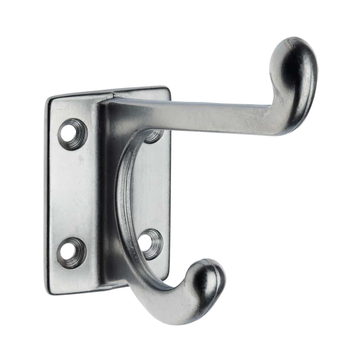 Hat & Coat Hook Sq 102mm Satin Chrome