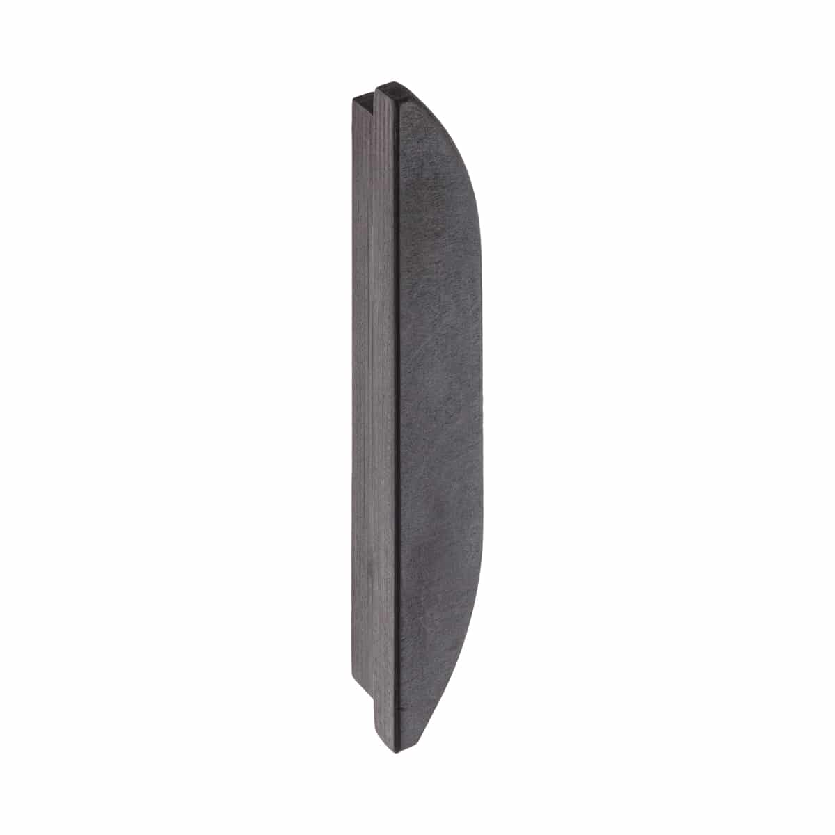 HALF OVAL BIRCH HANDLE 160mm BLACK