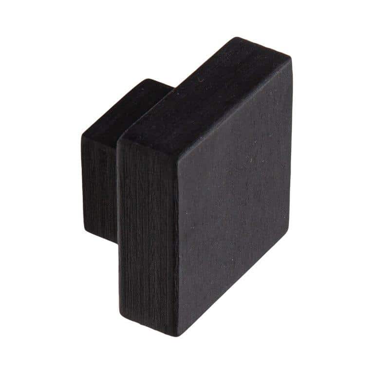 Black square knob