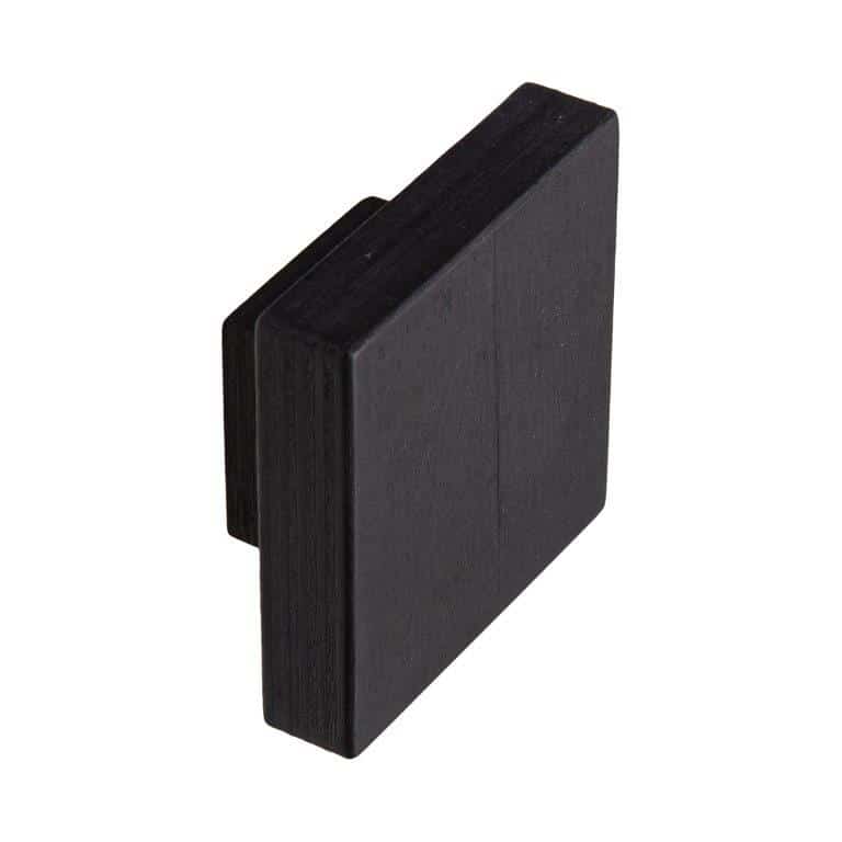 Square Knob Black 65x65mm