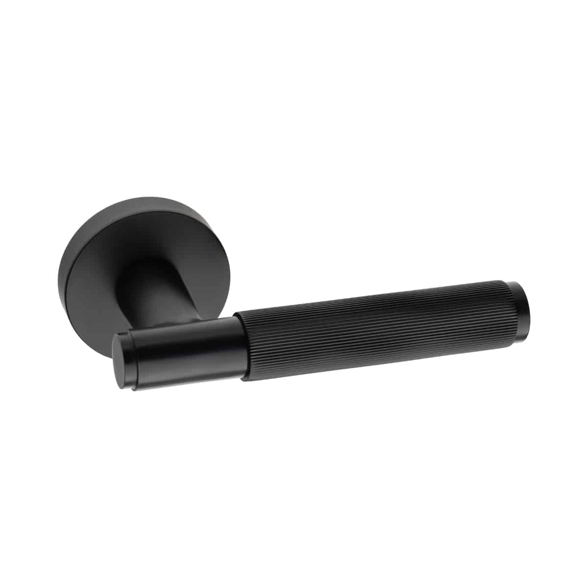 Lines Lever On Round Rose Black