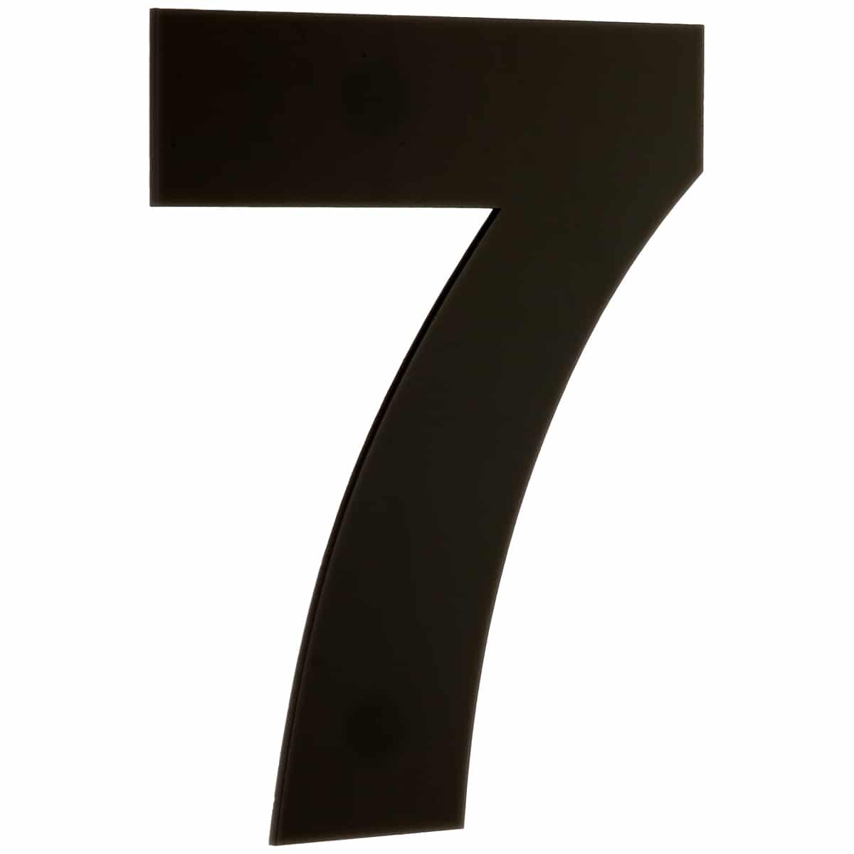 black number 7 house number