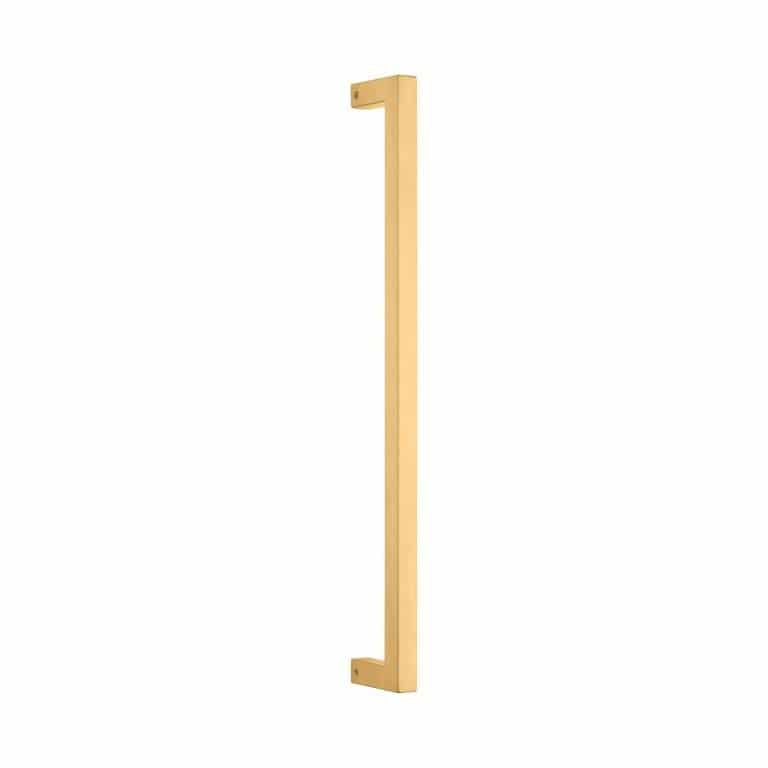 Square Pull Handle Satin Brass 466mm