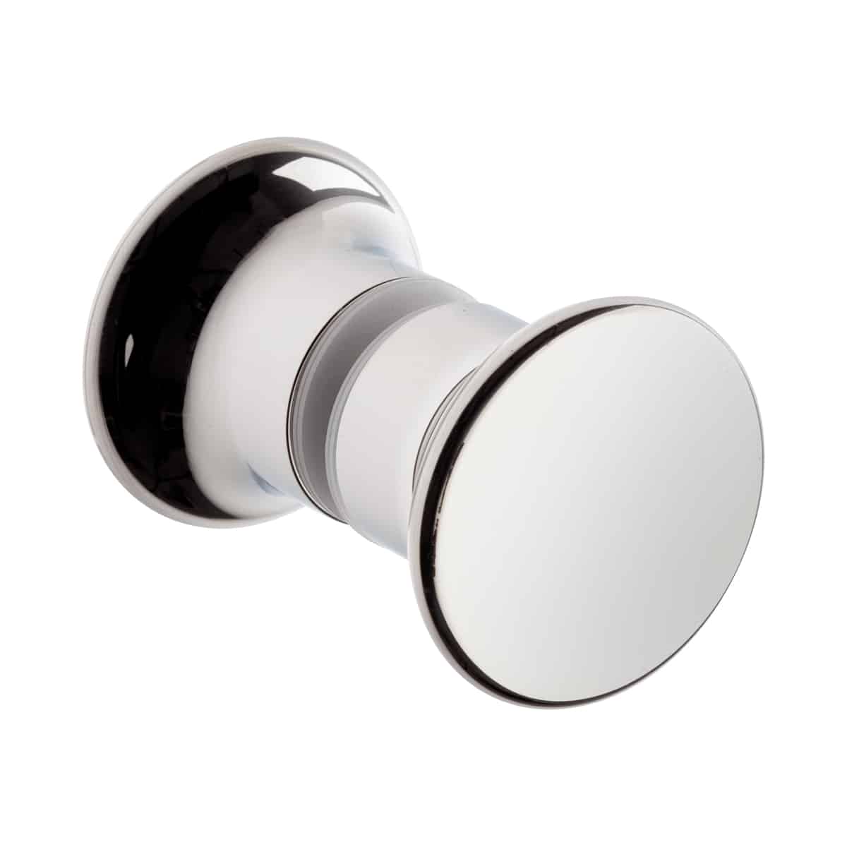 Shower Knob Round Polished Chrome 40x20mm