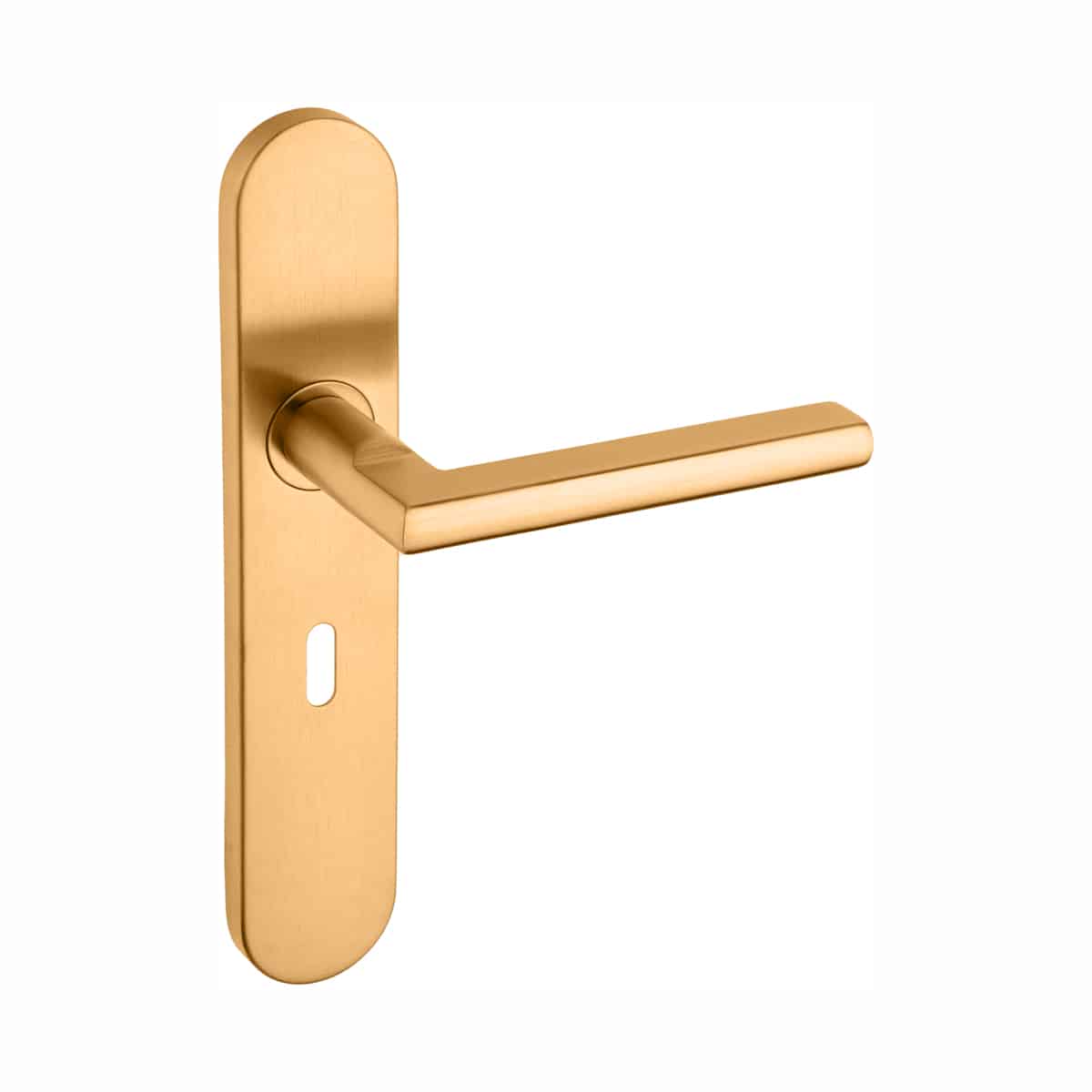 Pello Lever On Oval Backplate Brass Pvd