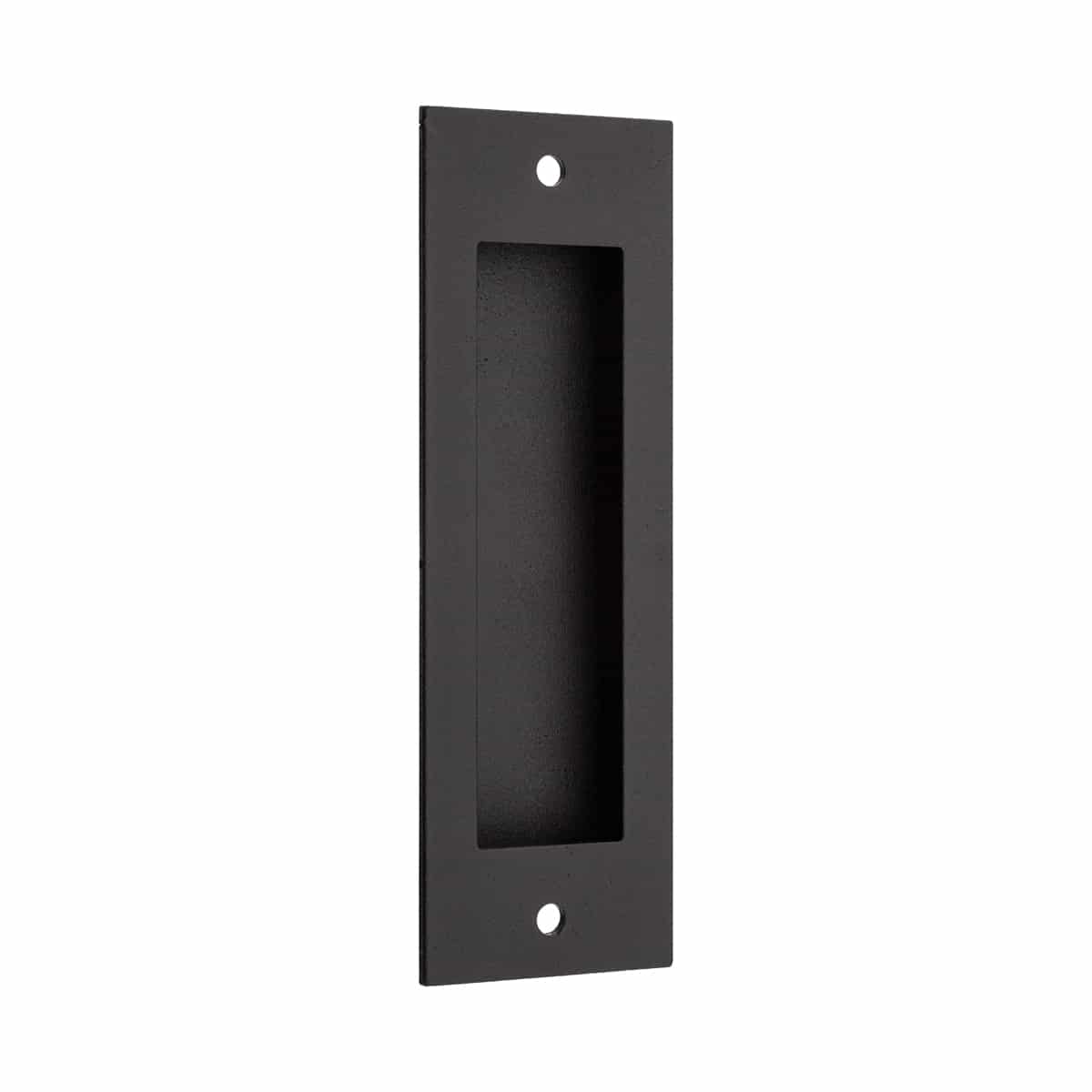 Flush Handle Black 165x50mm