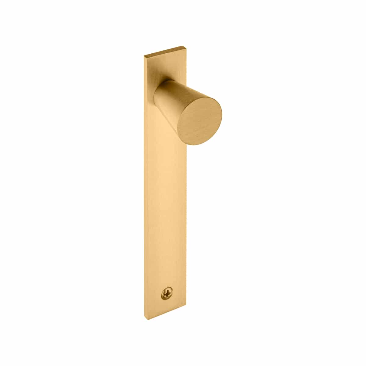 20mm Conical Knob On 130x20mm Plate Brass