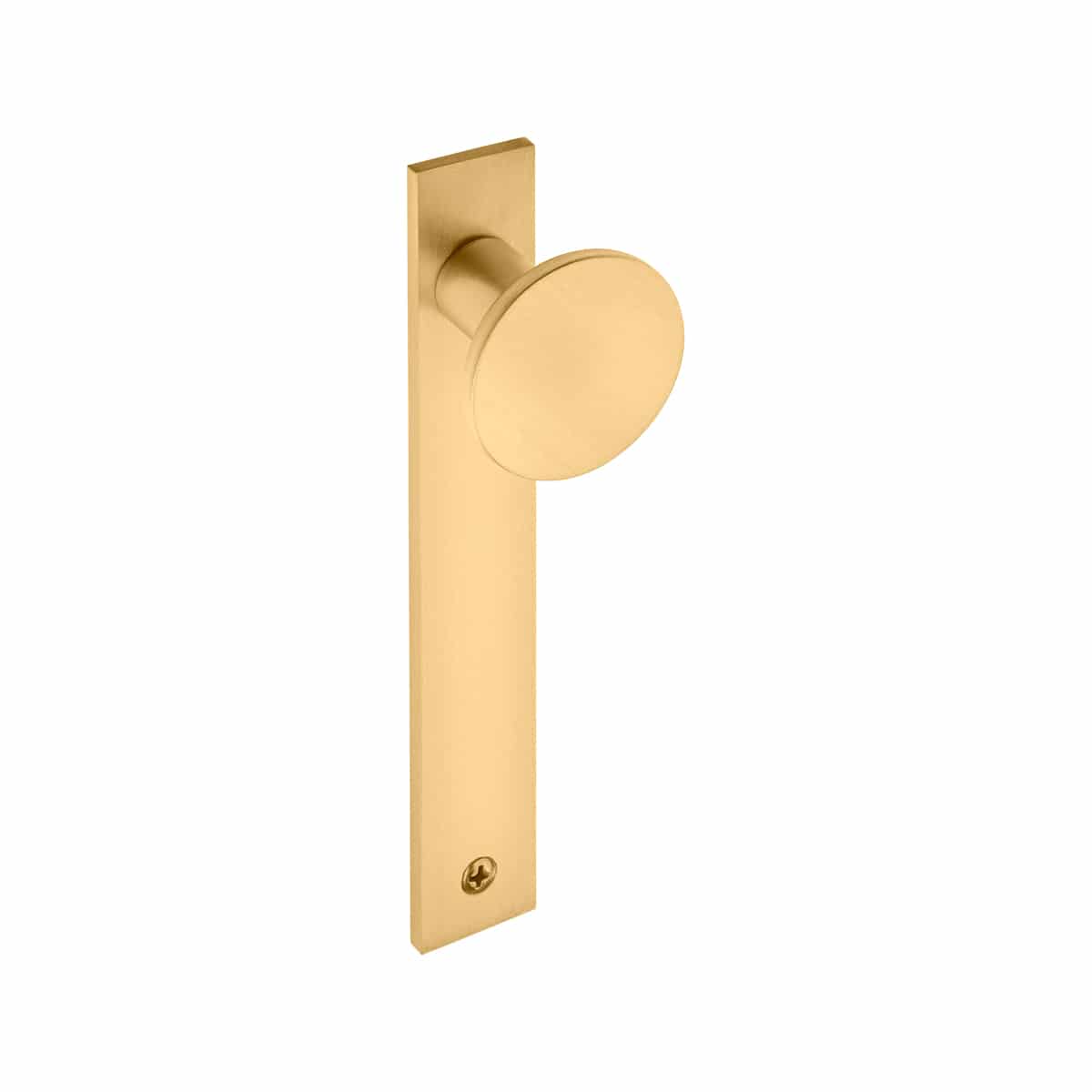 20mm Conical Knob On 130x20mm Plate Brass