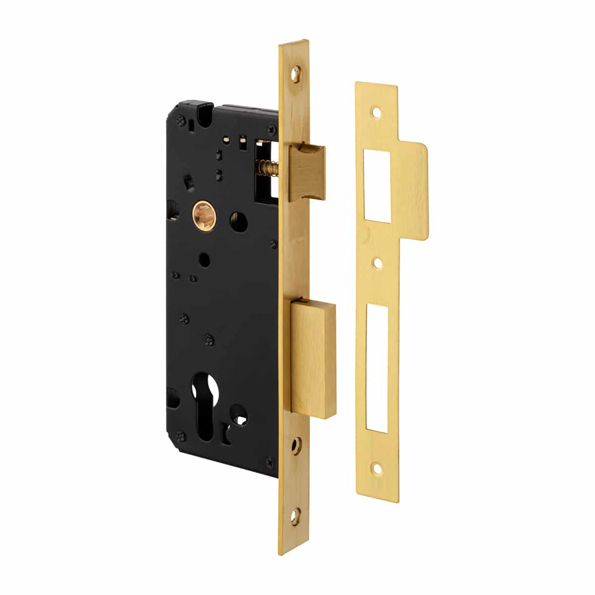 50mm DRAW BACK LATCH SATIN BRASS