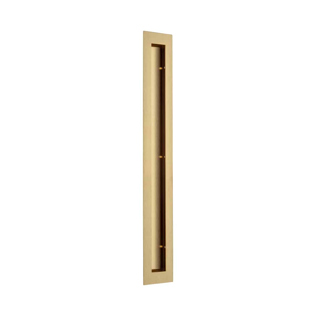 Flush Handle Satin Brass 350x50mm