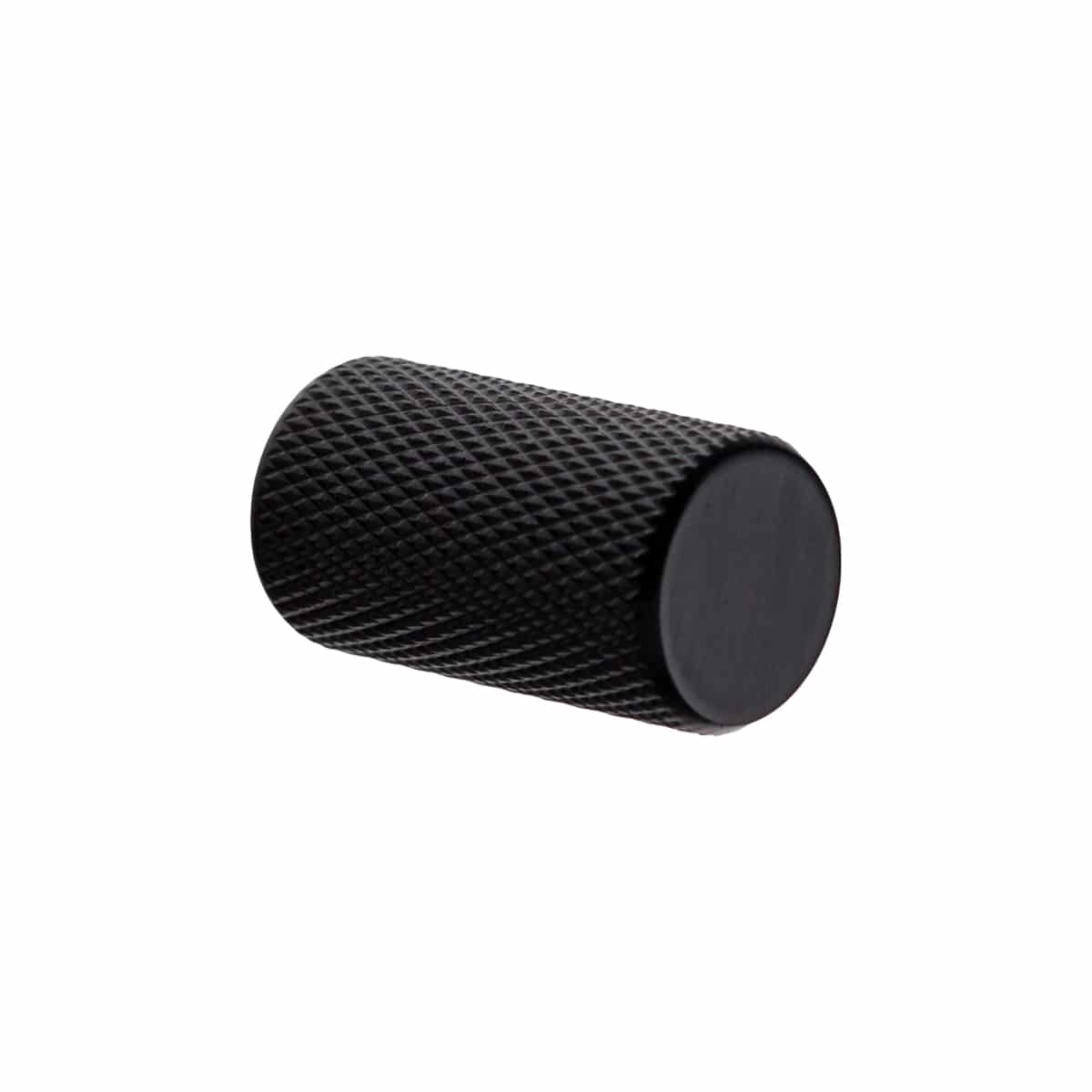 BLACK KNURLED KNOB 14MM DIA 25MM HEIGHT