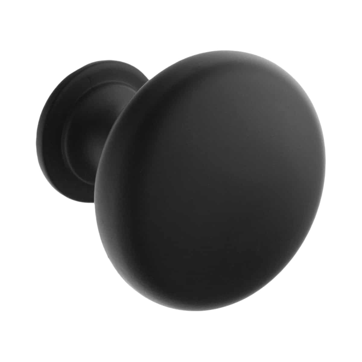 Mushroom Knob Black 35x30mm