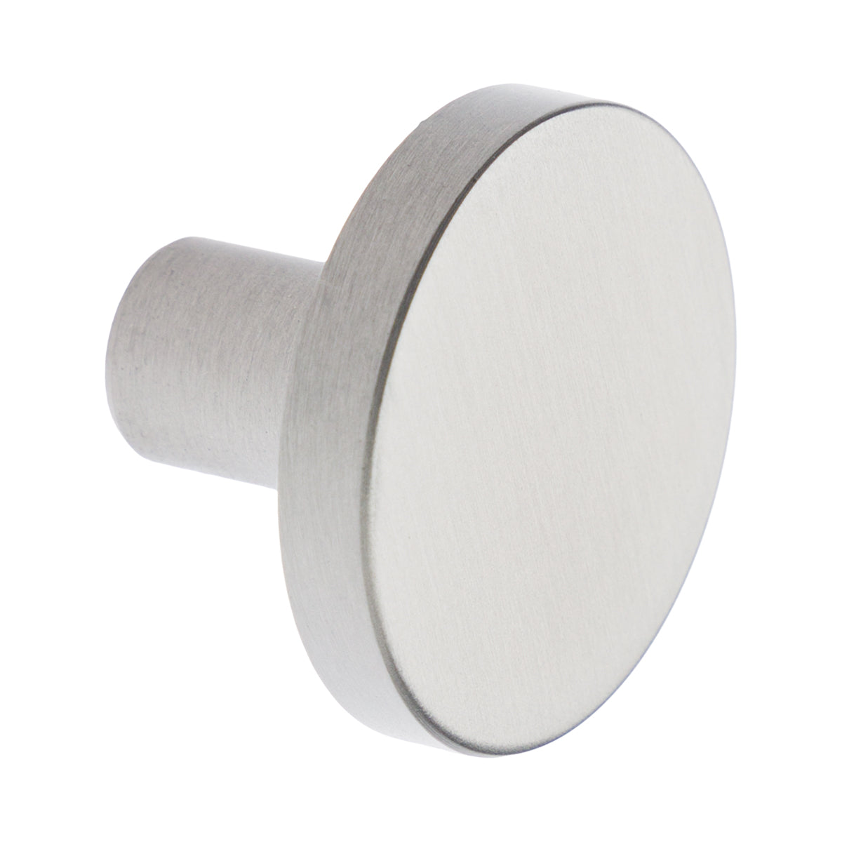 Flat Top Knob Stainless Steel 28x20mm