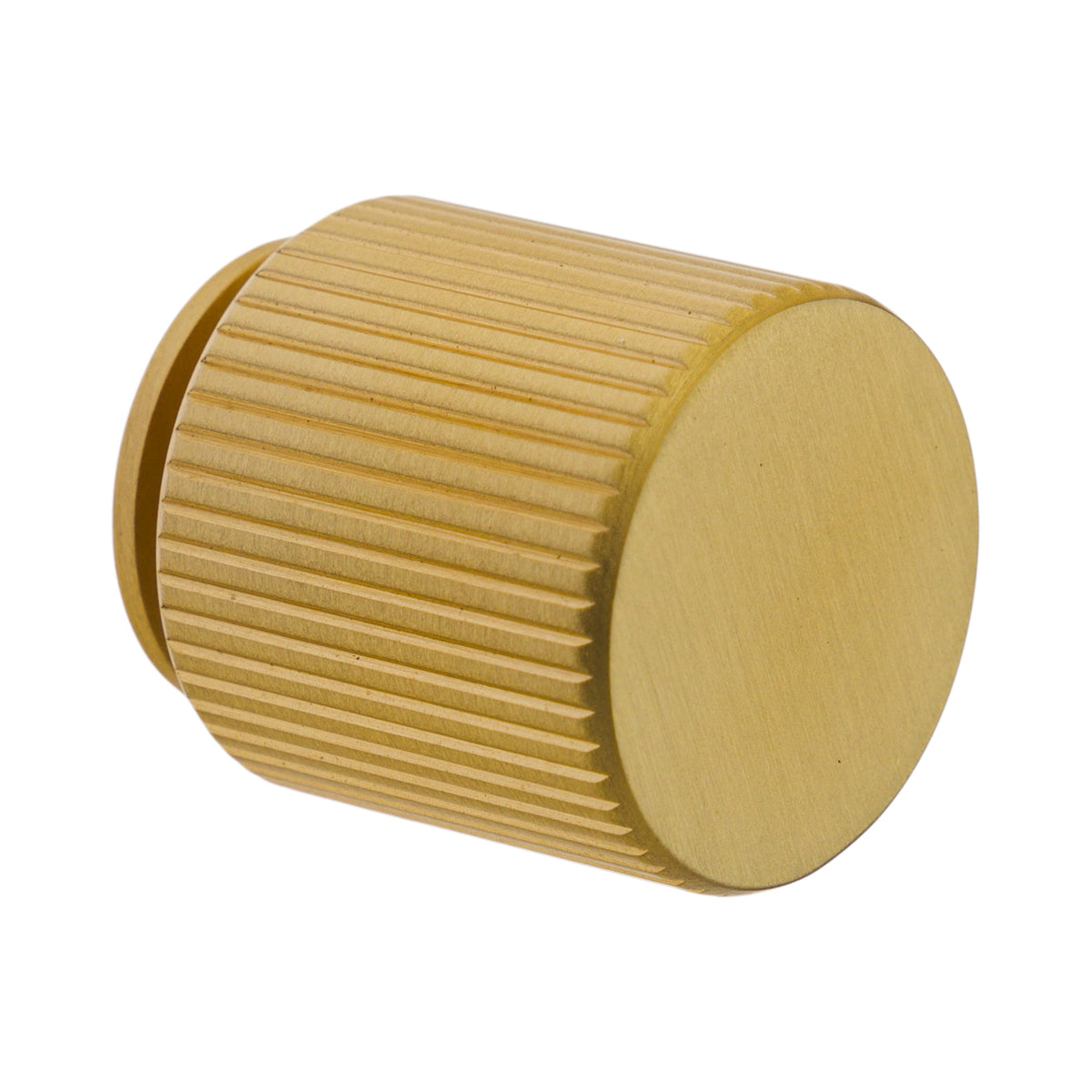 Linear Knob With Base Satin Brass 25mm