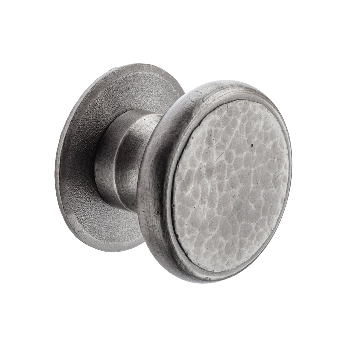 Dummy Knob Beaten Pewter 75mm