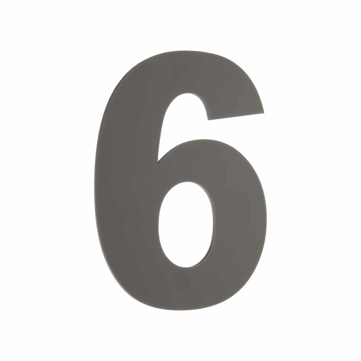 Number 6/9 Grey Perspex 40mm