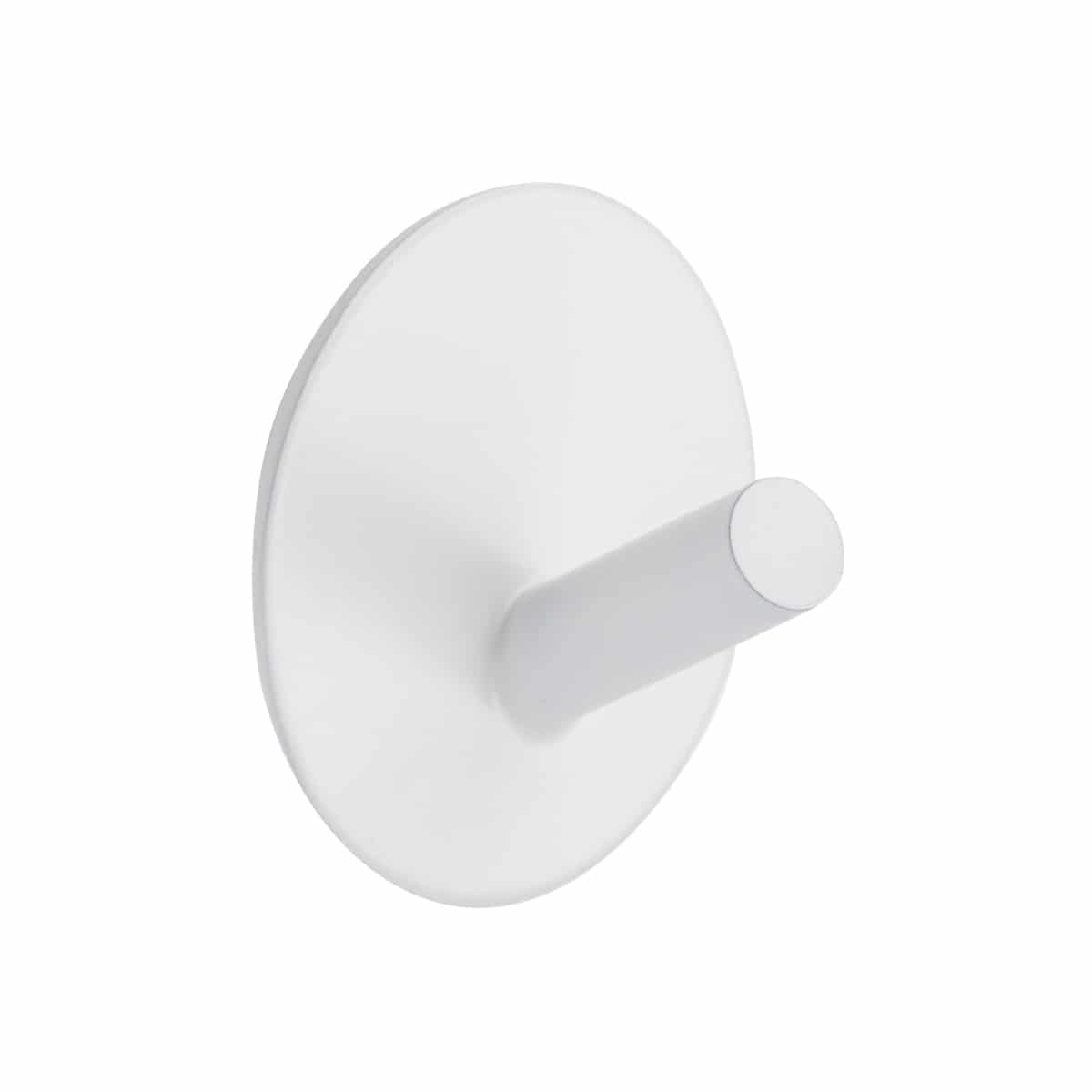 Modern Self Adhesive Round Hook White