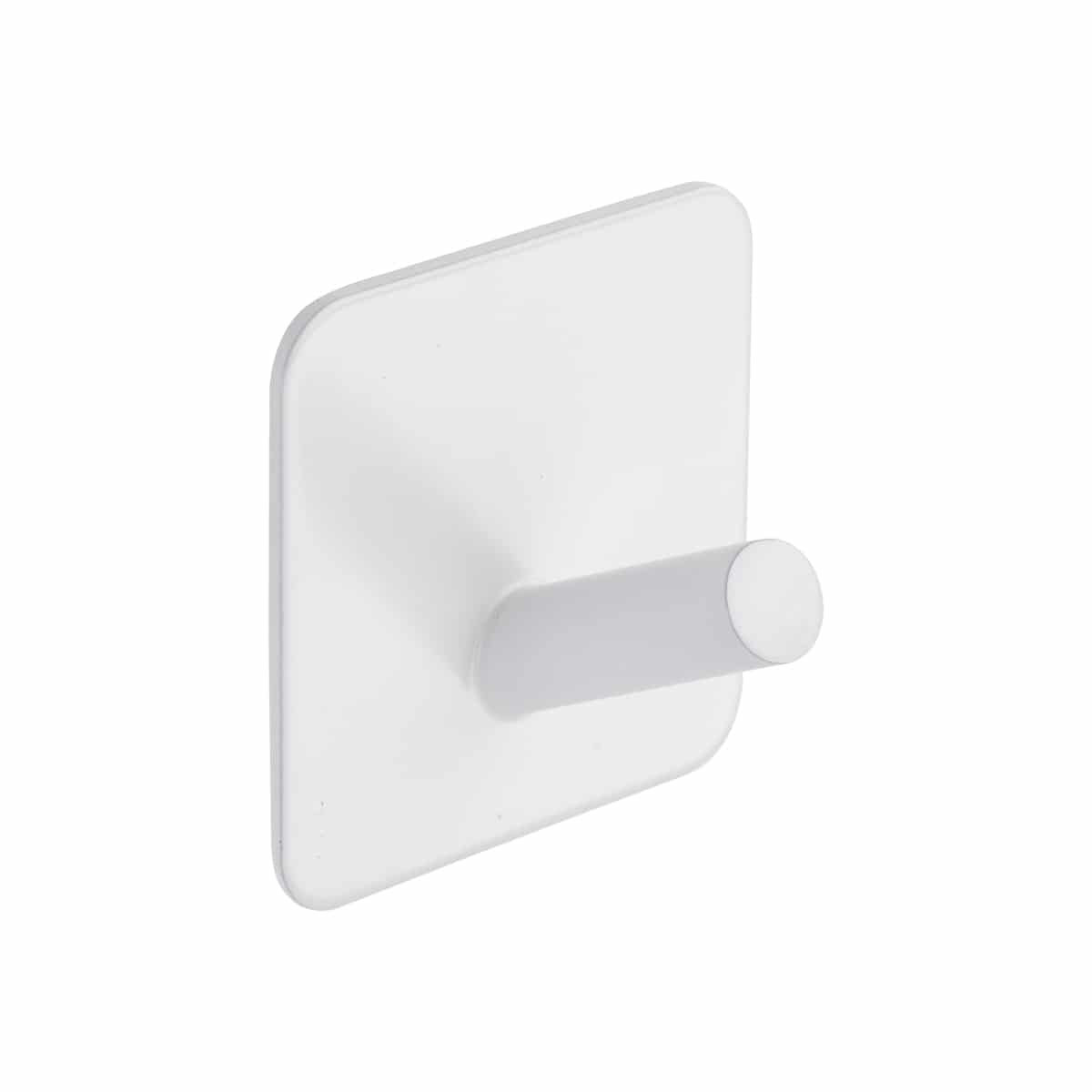 Modern Self Adhesive Square Hook White