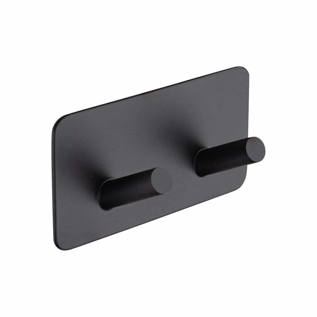 Modern Self Adhesive Square Hook Black