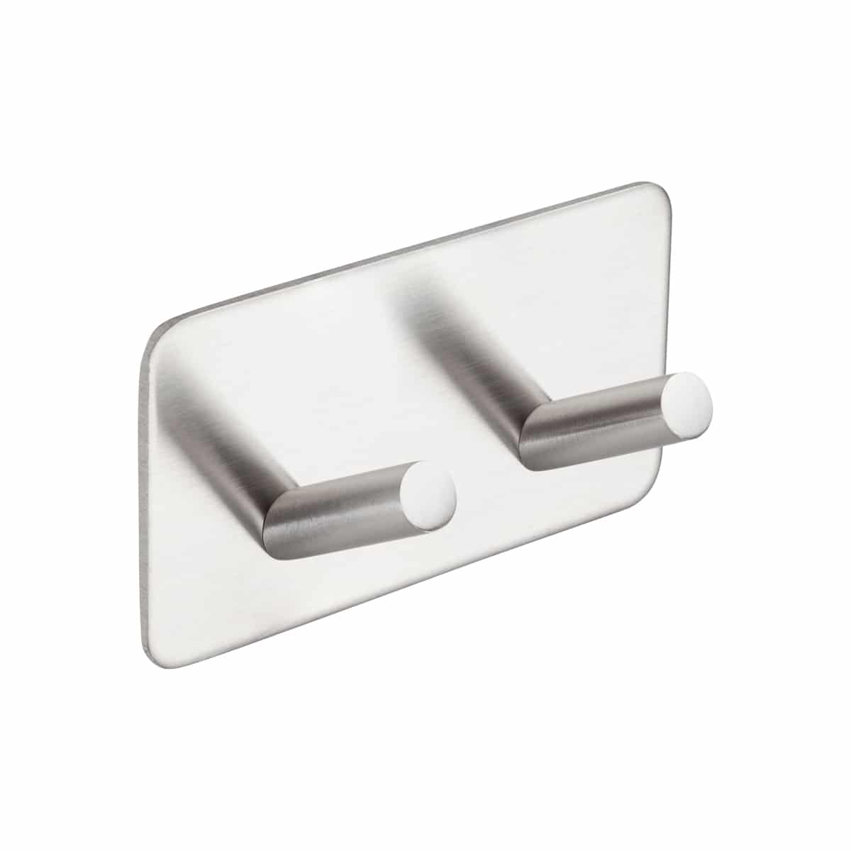 Modern Self Adhesive Square Hook Brushed Stainless Steel