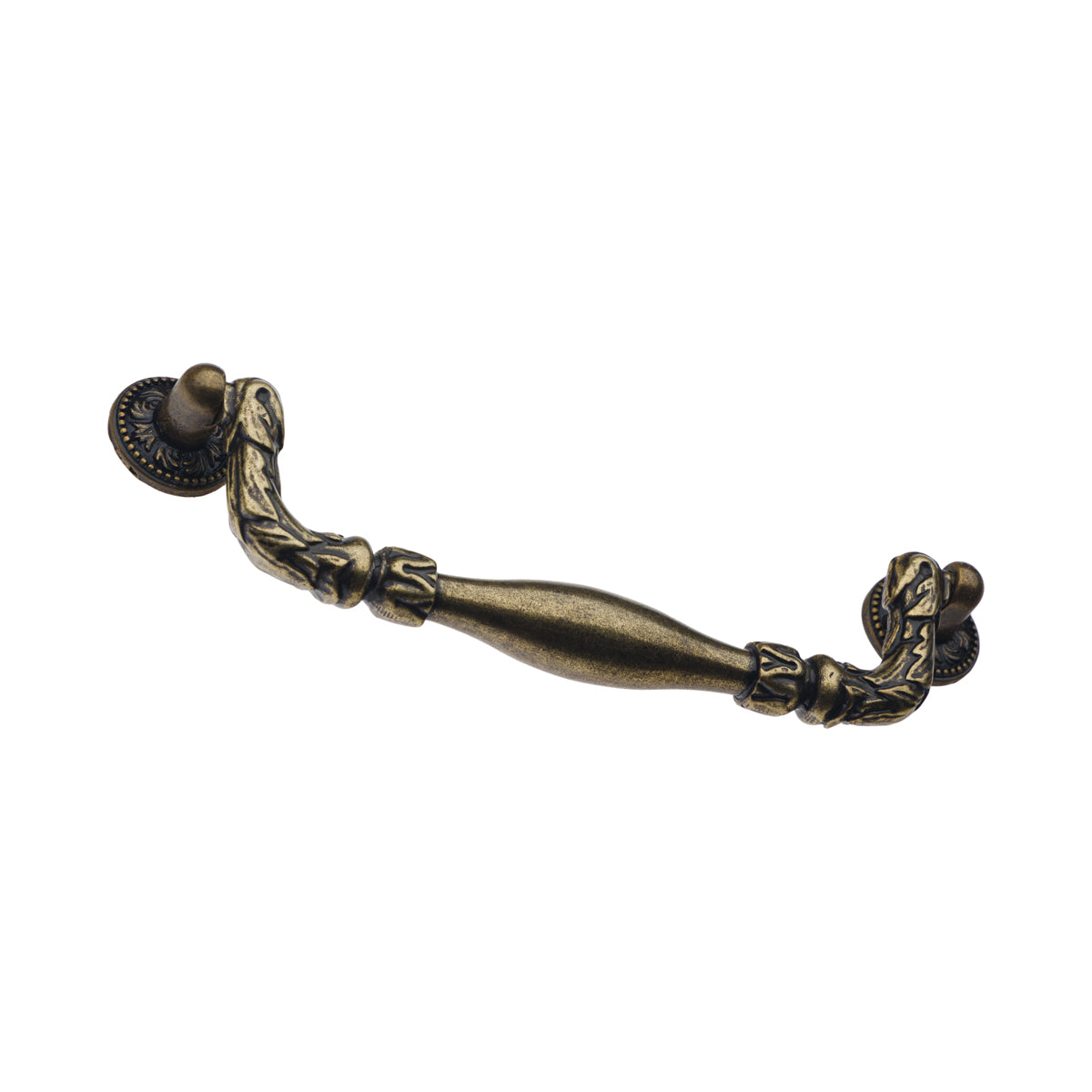 ACANTHUS DROP HANDLE ANT BRASS 128mm