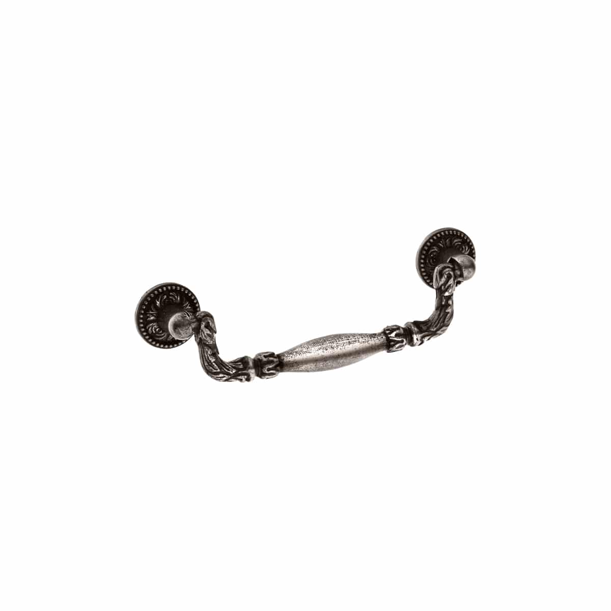 Acanthus Handle Drop Pewter 96mm