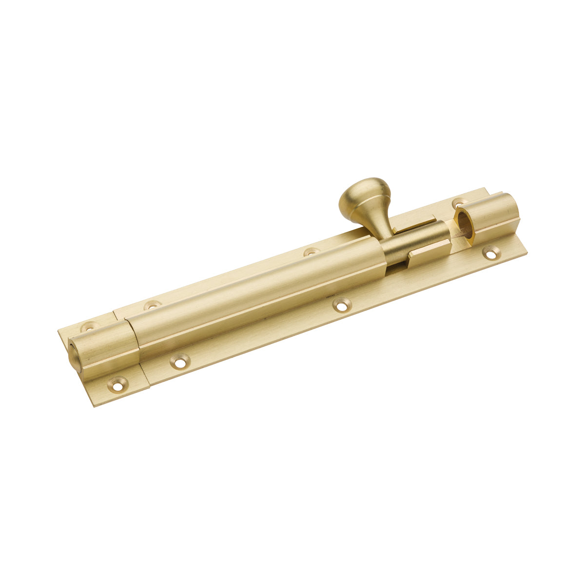 Barrel Bolt Satin Brass Straight 150mm