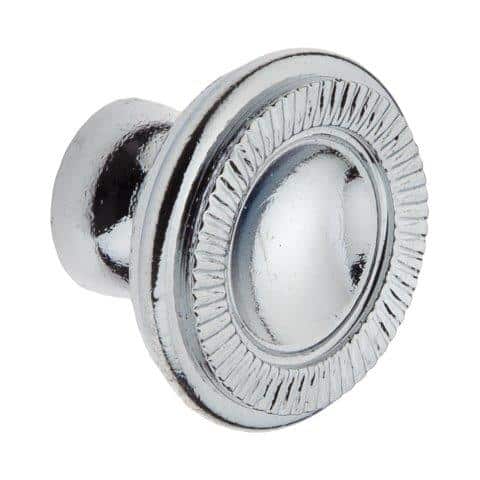 Knob Chrome 25mm Dia