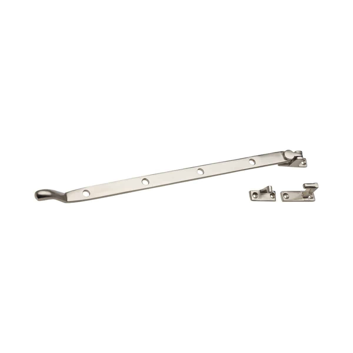 Combination Stay &Fastener 350mm Nickel