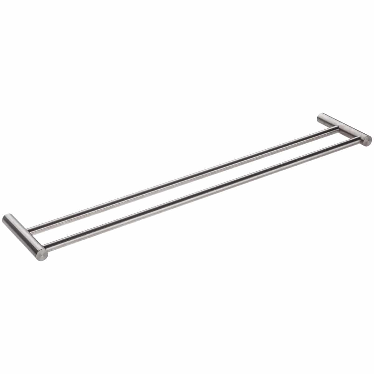 Pluto Double Towel Rail Brushed 600mm
