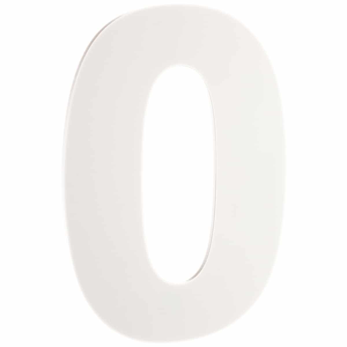 number-0-white-perspex-180mm