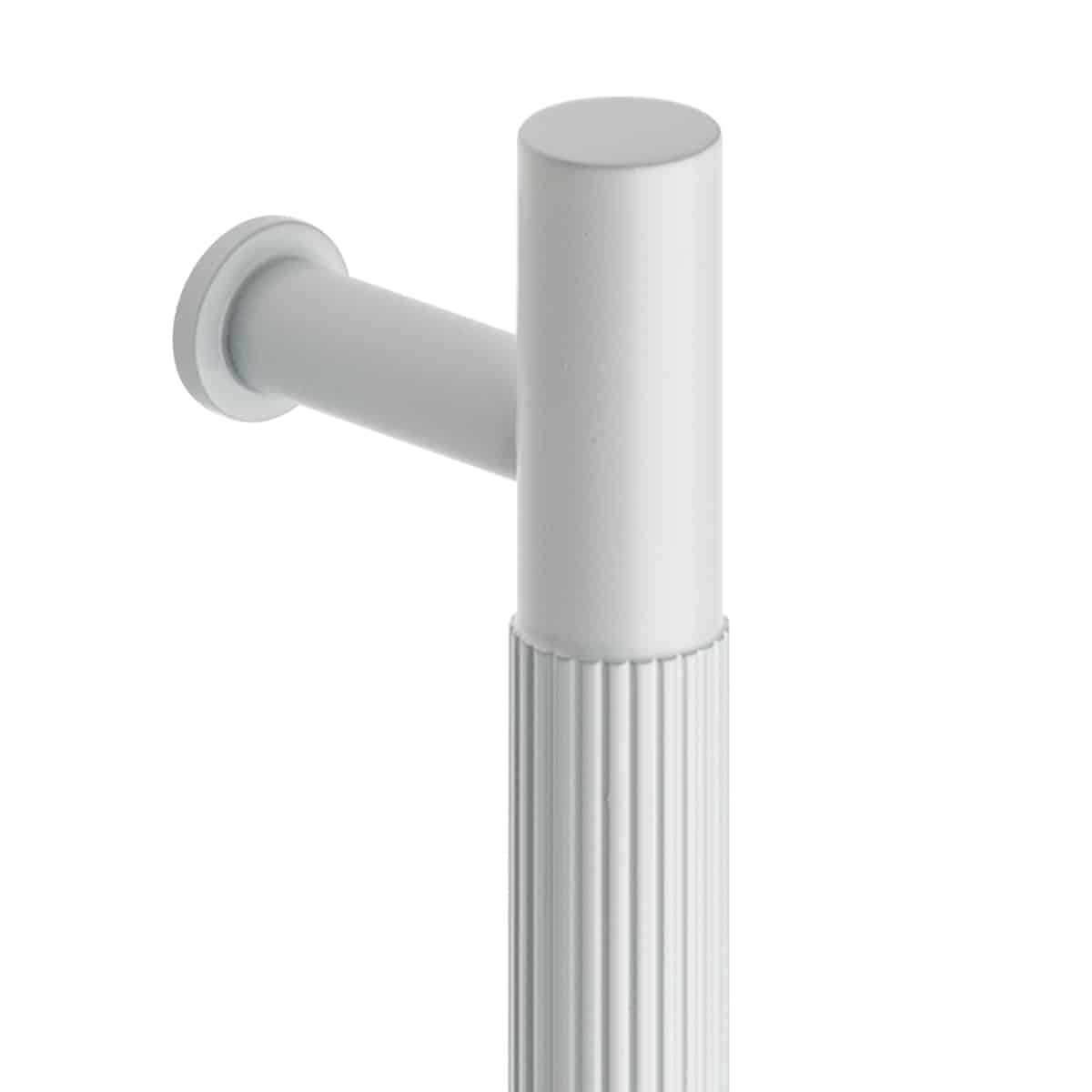LINEAR T HANDLE 166x12mm WHITE CTC 128mm