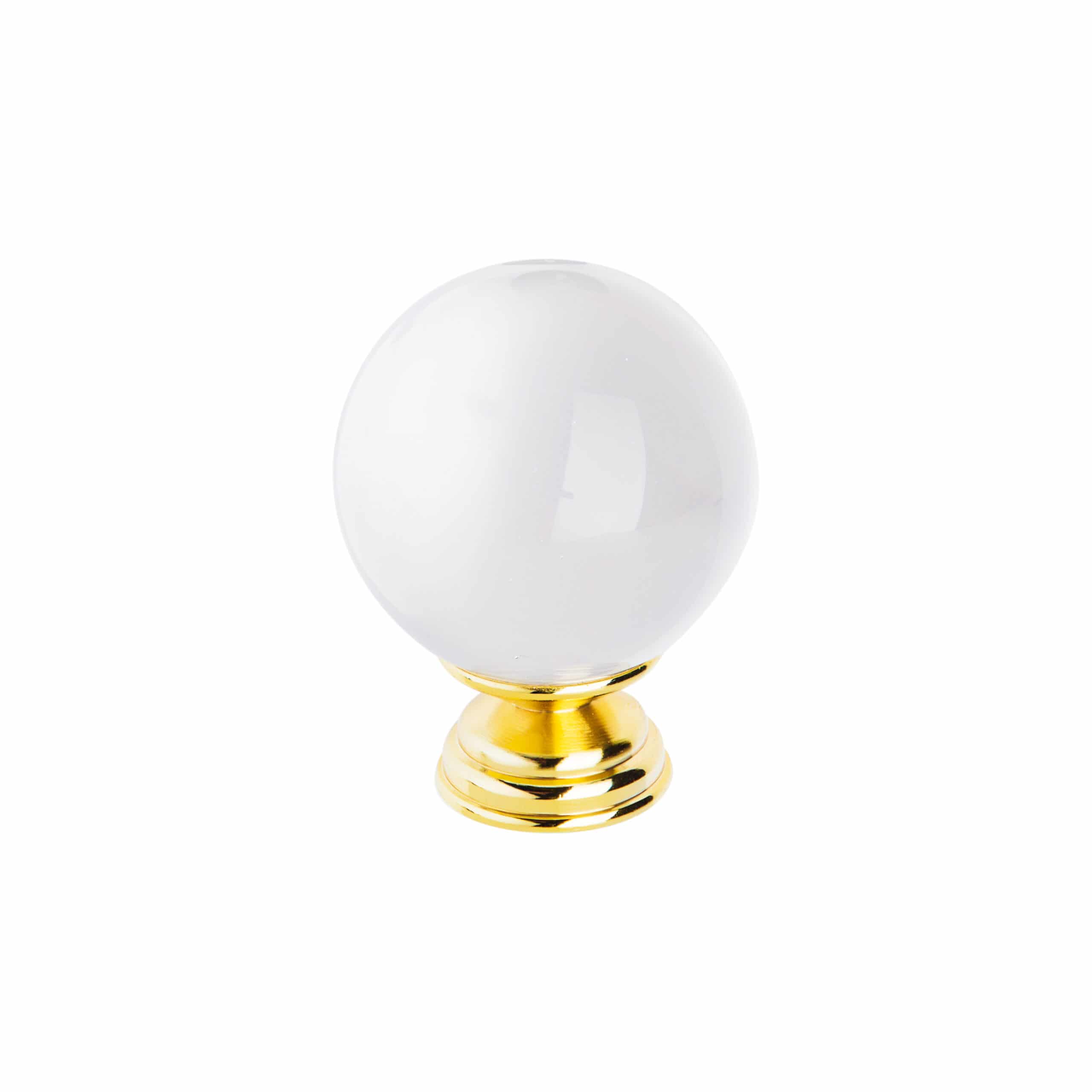 GLOBE CLEAR 25MM BRASS BASE