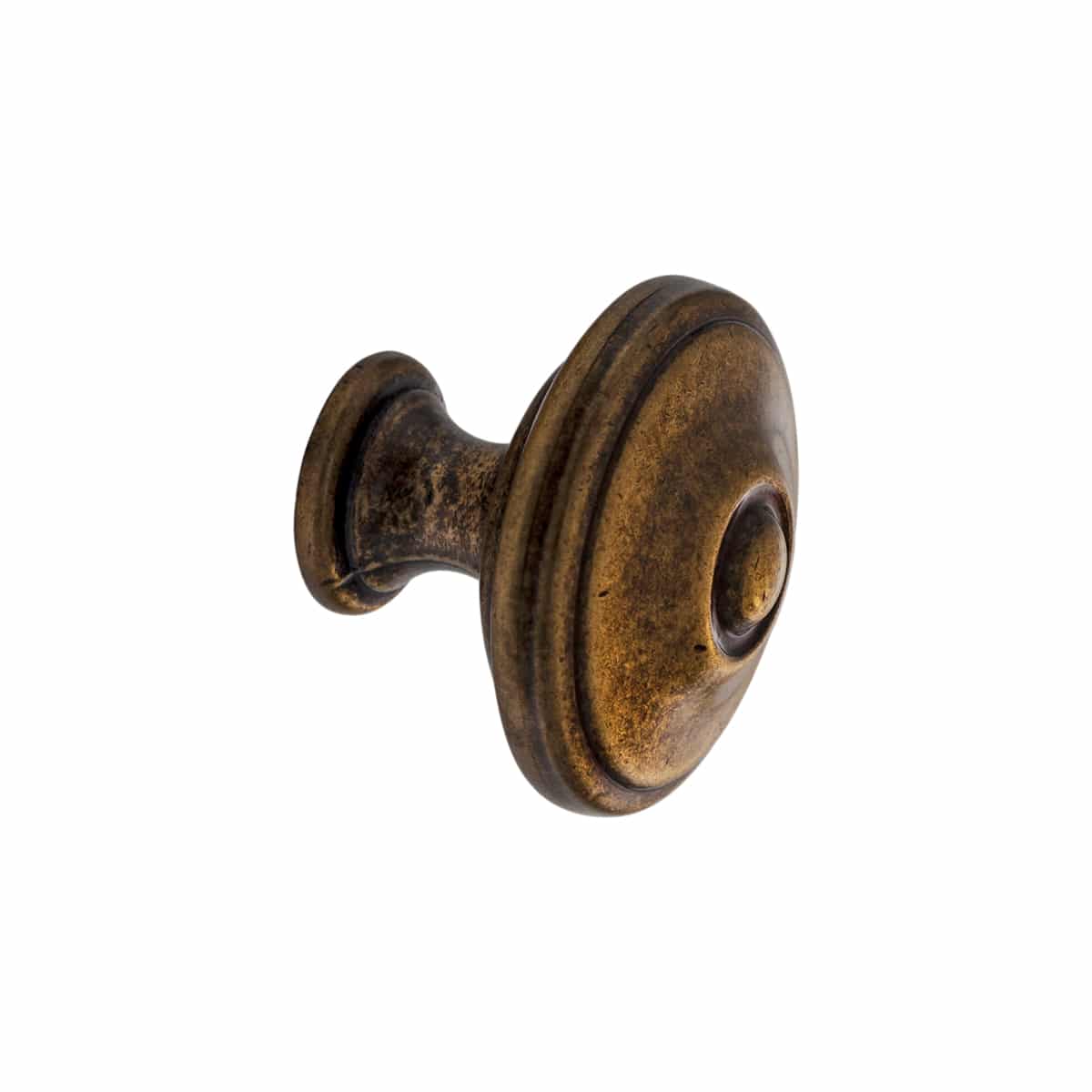 Round Knob Anitque Brass 30mm