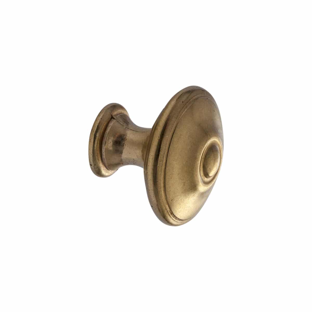 Round Knob Polished Brass 25mm