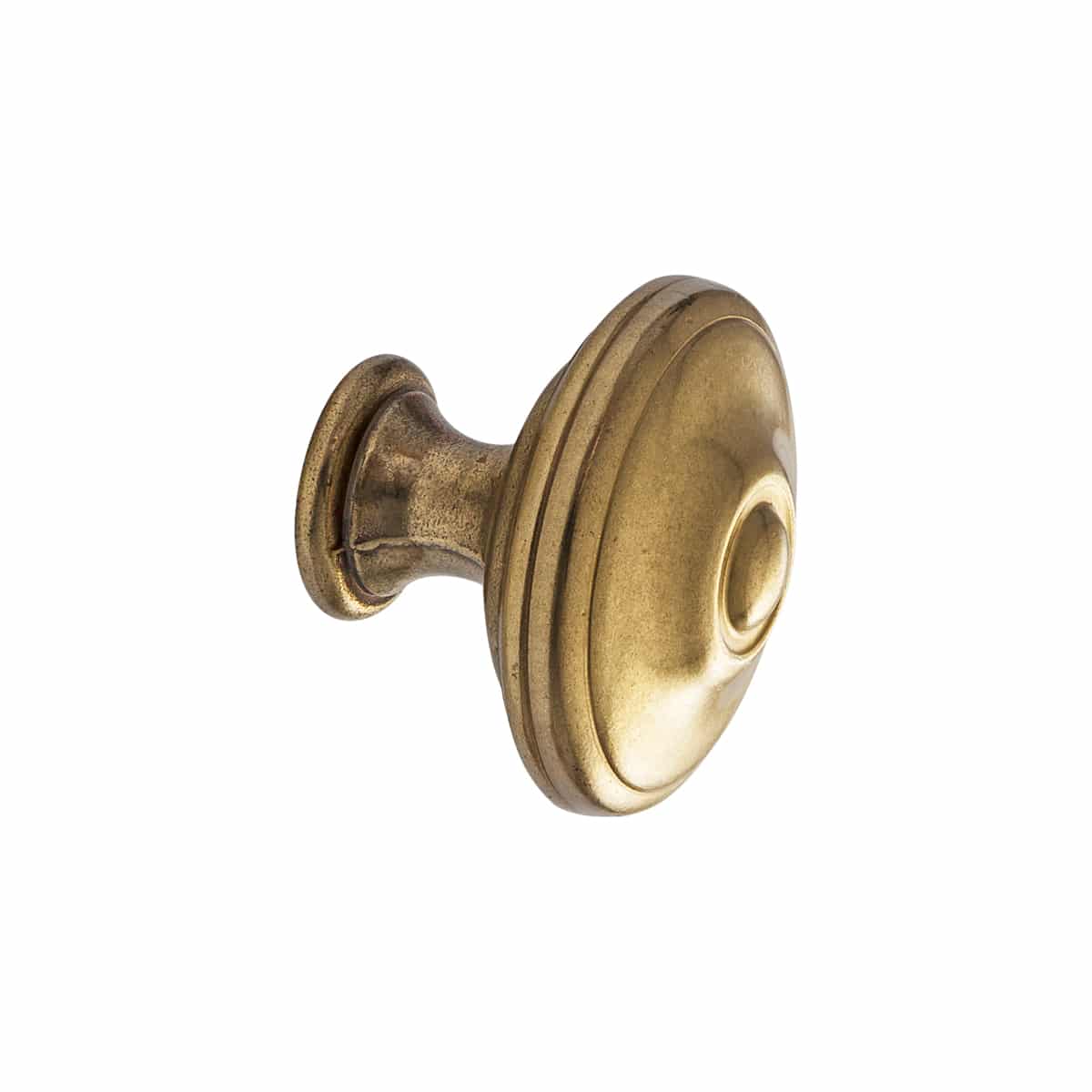Round Knob Polished Brass 30mm